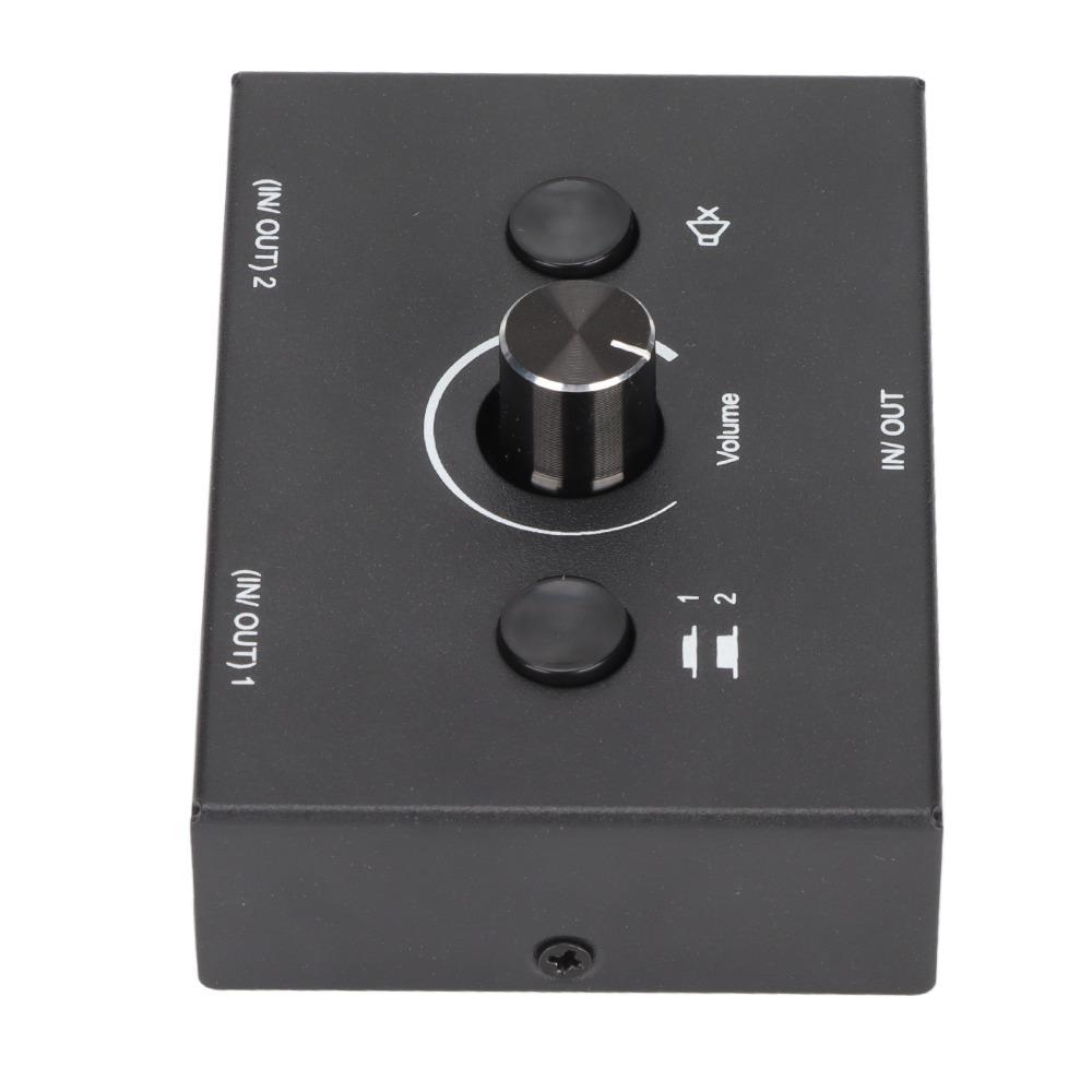 Plug and Play 3.5mm Bidirectional Switching Splitter Manual Selector Box  Audio Device Switching