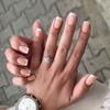 Французские накладные ногти средней длины накладные ногти модные накладные ногти для девочек