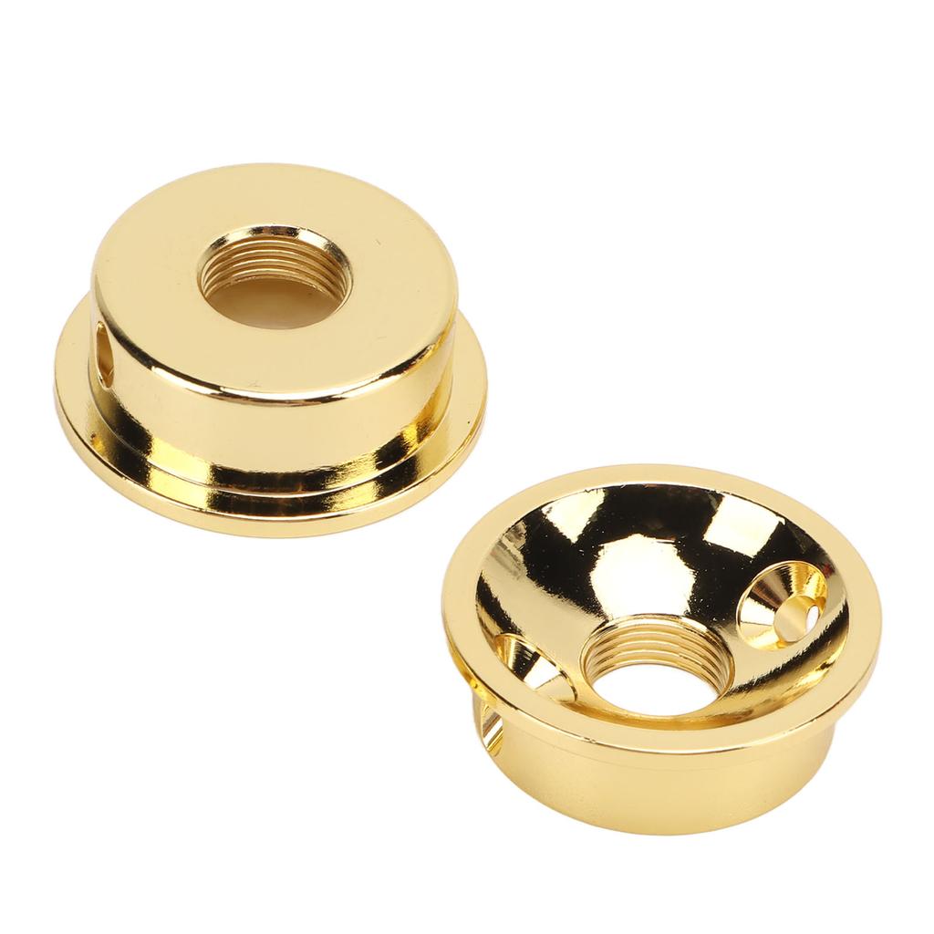 2PCS TL Electric Guitar Cover Round Metal Electrosocket Plate with Mounting Screws