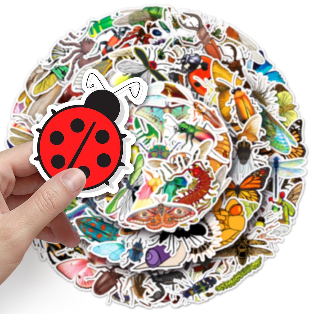 110 Insect Graffiti Personality Ladybug Children's Reward DIY Mobile Case Water Cup Luggage Stickers Waterproof