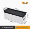 Dustproof Aluminum Cable Management Box: Flip-Top Desk Wire Cover Plate with Brush