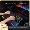 Luminous Mechanical Keyboard with Memory Foam Wrist Support