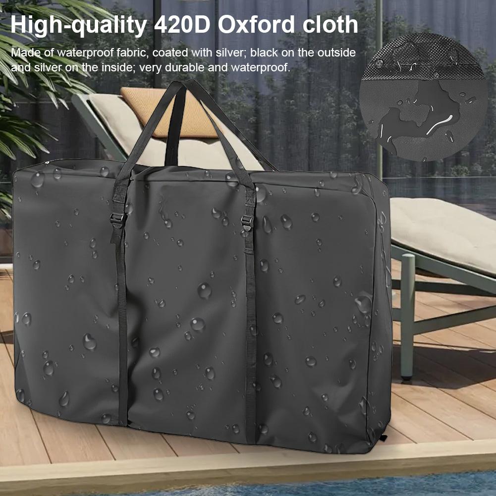 Oxford Cloth Storage Bag Reusable Wheelchair Protective Cover Large Capacity Chair Walker Bag for Beach Chair Camping Table