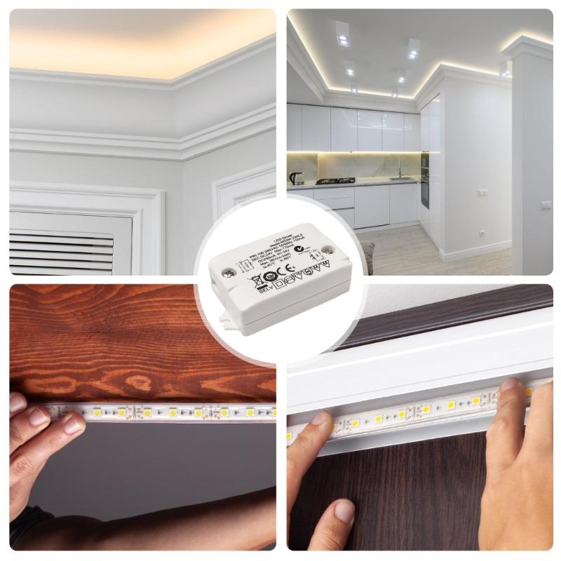 Практичный маленький светодиодный трансформаторный драйвер питания 24 В 4 Вт, домашний аксессуар для проектов светодиодного освещения, принадлежности