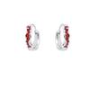 Red Venom Ear Buckle Neutral Wind Single Earrings Niche Light Luxury Men'S And Women'S Irregular Texture Drip Glaze Earrings