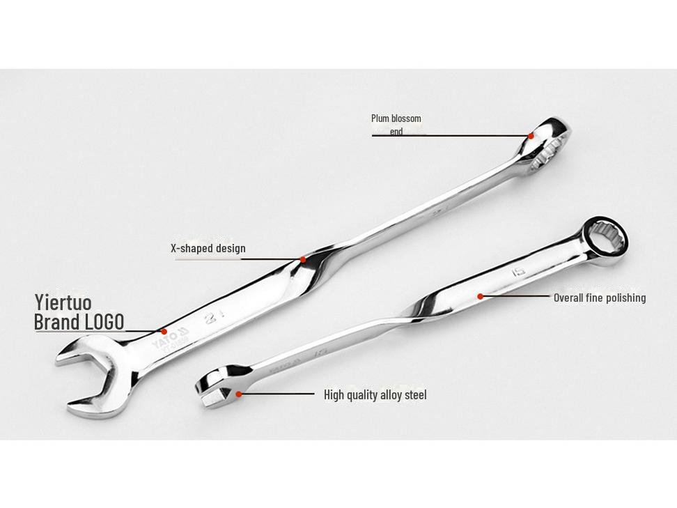 Yiertuo X-Shaped Dual-End Plum Blossom Wrench for Scaffolding Workers