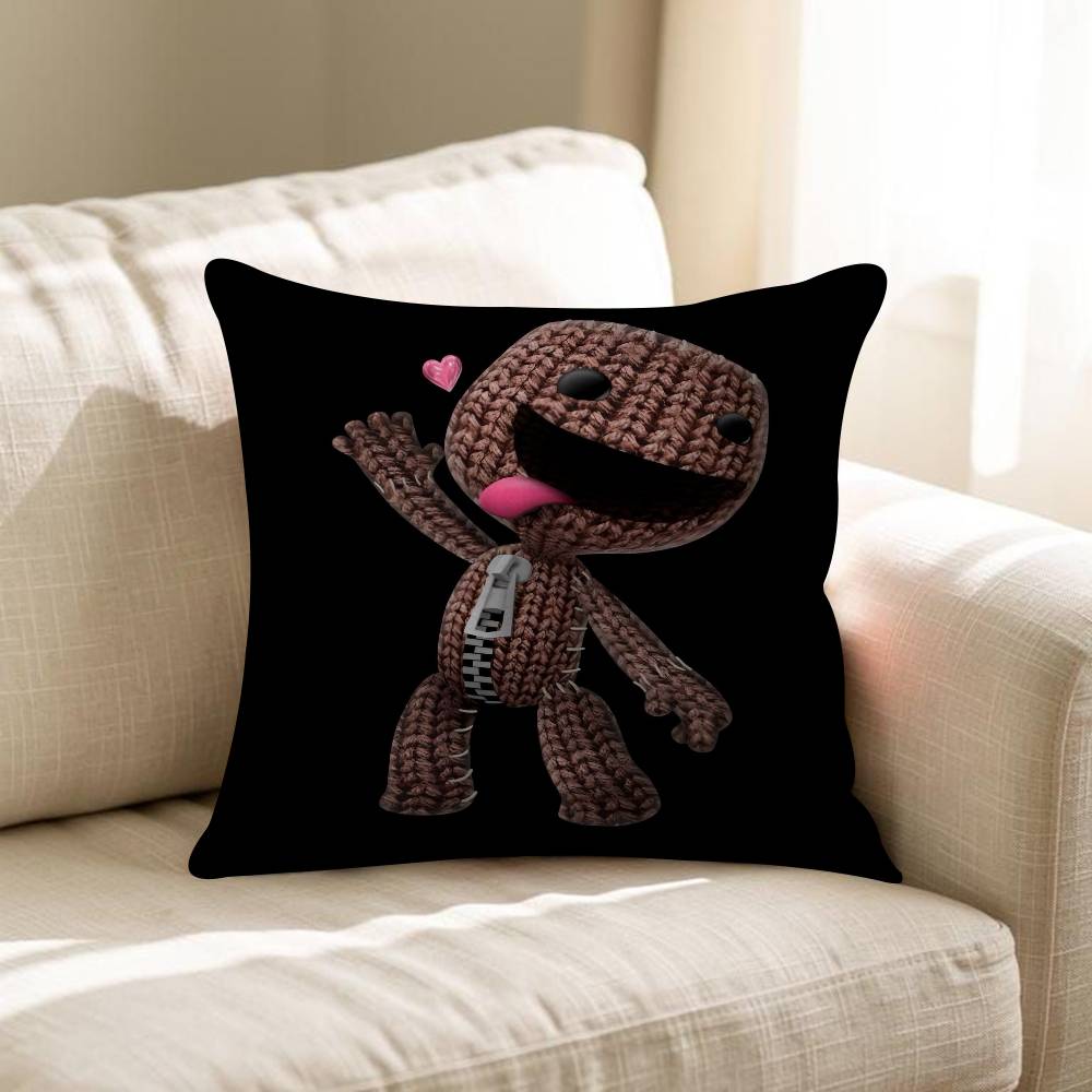 Забавная подушка-чехол Sackboy из LBP Наволочка для подушки Гостиная Диван Домашний декор На заказ
