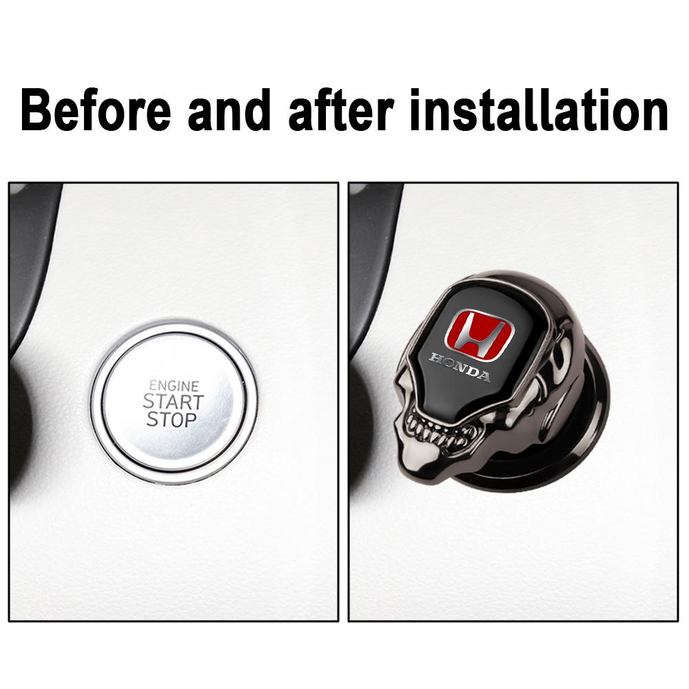 Car Interior Engine Ignition Start Stop Push Button Cover Decoration For Honda Mugen Typer ACCORD Airwave Avancier Civic INSPIRE RF6