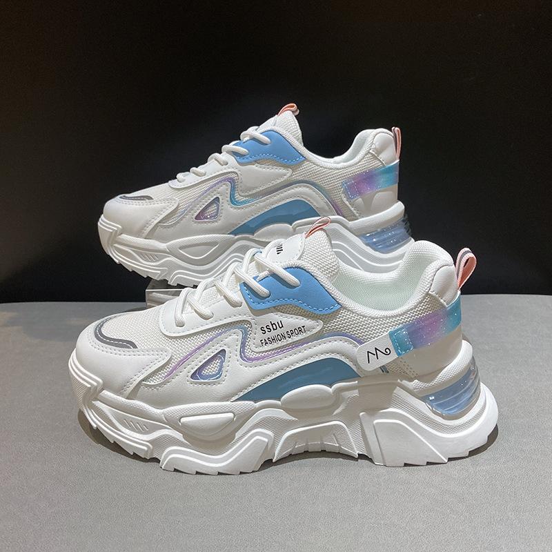 Корейская версия Daddy Shoes, женская осенняя новая спортивная повседневная обувь, студенческая повседневная модная обувь на толстой подошве