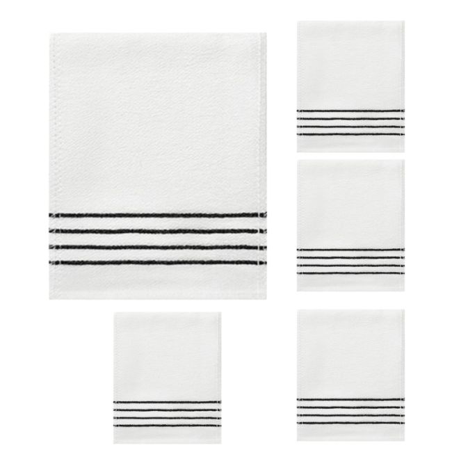 [Songwol] Diamond Exfoliating Towel White Korean Body Scrub Glove Dead Skin Remover Bath Mitt Deep Cleansing 5pcs