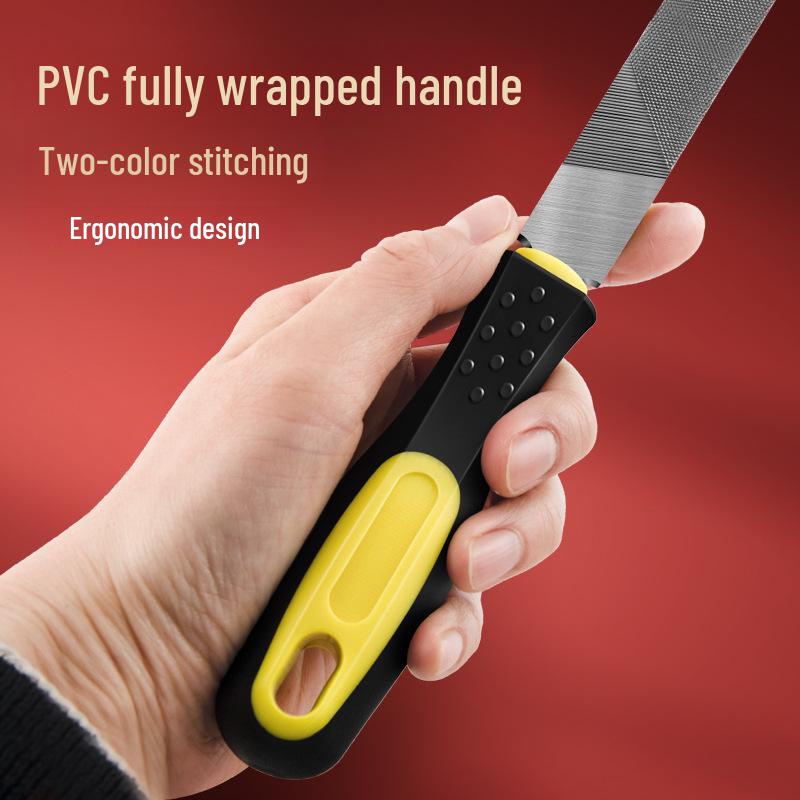 Набор напильников по дереву Tiangong из высокоуглеродистой стали: Треугольный, Нож для тычков, Круглый напильник для верстачных работ и шлифовки.