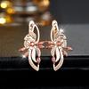 1 Pair Black Zircon Flowers Drop Earrings for Women Gold Color Wedding Ethnic Style Jewelry