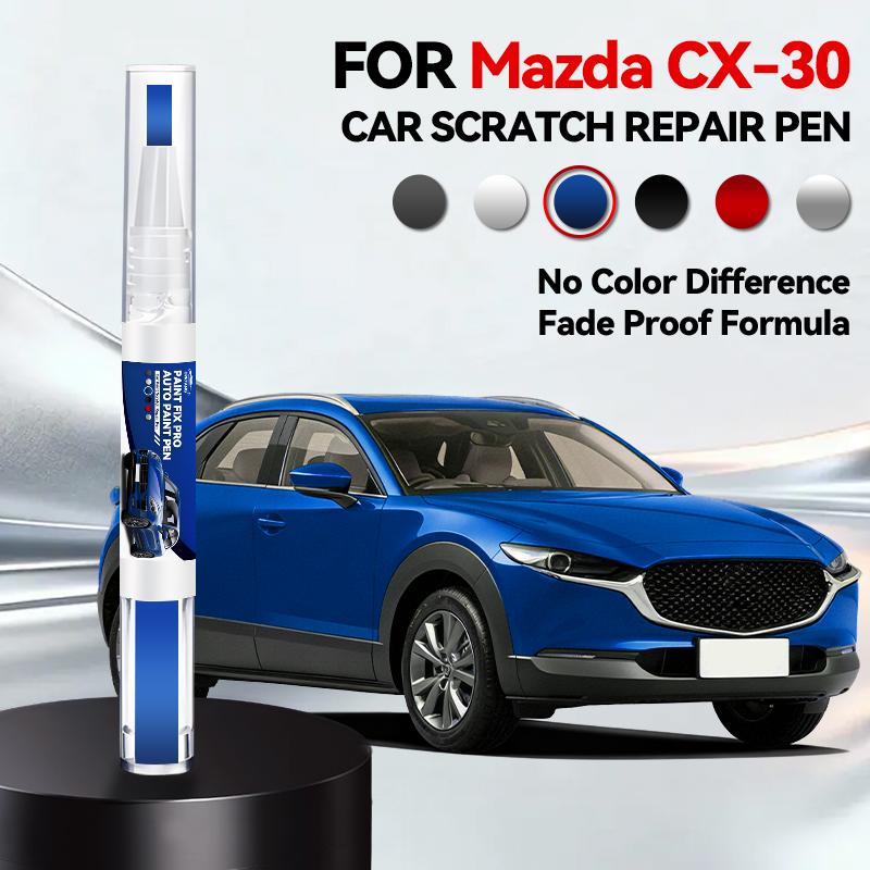 Для Mazda CX30 2019-2025 DM Ремонтная ручка для краски Подкраска Удаление царапин Сделай сам Автоаксессуары Черный Белый Серебристый Синий Коричневый Серый
