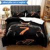 3PCS Real Madrid Legend Bedding Set 2D Printing (Includes 1 Duvet Cover + 2 Pillowcases Coreless), Bedroom decor,Fan gift
