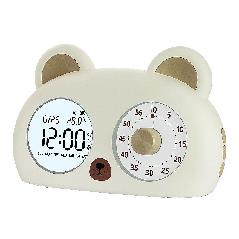 Alarm clock Powerful wake-up wake-up artifact for students LED electronic display Mechanical ringing Large sound alarm