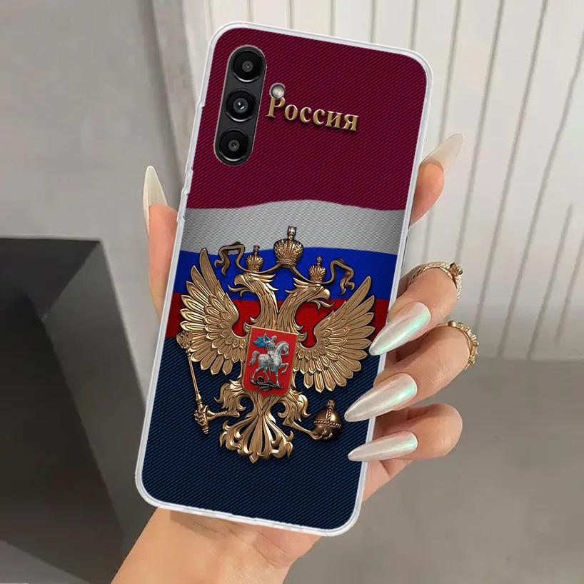 Россия Русские Флаги Герб Чехол для Телефона для Samsung Galaxy A16 A26 A36 A56 A15 A25 A35 A55 A14 A24 A34 A54 A13 A23 A33 A53 A05S A