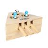 Wooden Cat Hunt Toy Catch Bite Indoor Funny Teasing With 3/5-holed Mouse Holes Pet Hit Hamster Cat Catching Mouse Pet Supplies Interactive Puzzle Toys