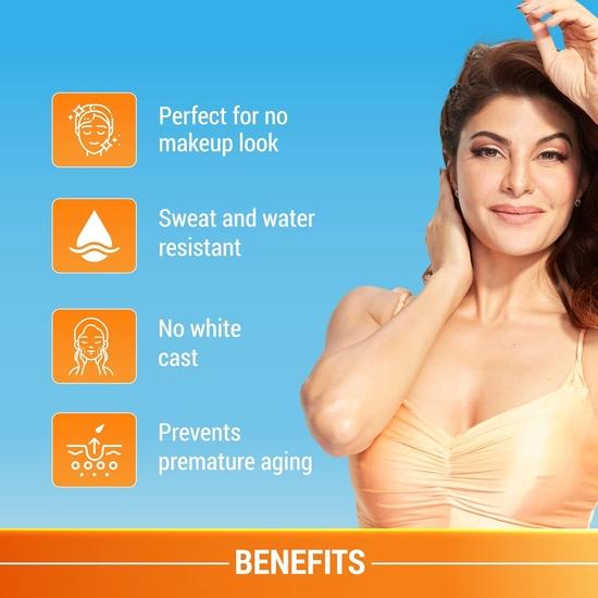 Солнцезащитный крем Lotus Herbals SPF 70 PA++ | Тонирующий | Мгновенное сияние | Нежирный | Пото- и водостойкий | Для всех типов кожи | 60 г