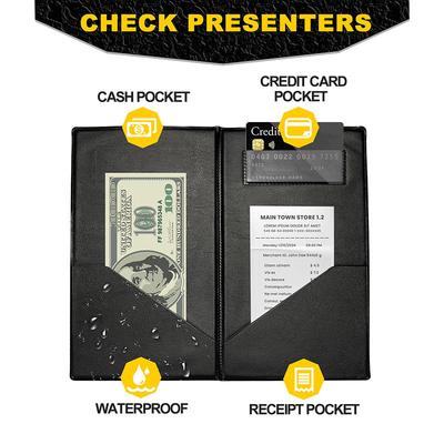 ПВХ Папка-чековая книжка Держатель для карточек с гостевым чеком Презентаторы чеков для ресторана Папка-меню для официанта для заведений общественного питания