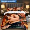 K-pop music group 3pcs K-pop music group Bedding set,Ideal for Bedroom, Dormitory,Including Duvet Cover And 2pcs Pillowcases,Fan gifts