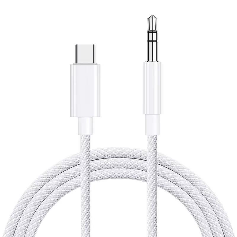 1-3 шт. Аудиокабель Type C USB C на 3,5 мм Jack Шнур Адаптер для Автомобильной Колонки Наушников для iPhone 17 16 15 для Samsung Xiaomi Huawei