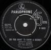 7-дюймовая пластинка BILLY J. KRAMER & THE DAKOTAS - Do You Want To Know A Secret R5023 Parlophone 1963 UK Рок Б/у