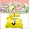 Постельное белье Губка Боб Квадратные Штаны Односпальное Двуспальное Пододеяльник Наволочки Комплекты Принадлежности