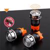 B97A-22Mm Red Flashing High Decibel Waterproof IP65 Buzzer Brass Chrome Plating LED Buzzer Intermittent Flash