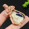 Sodalite Handmade Copper Wire Wrap Jewelry Pendant 2.36 N1R75