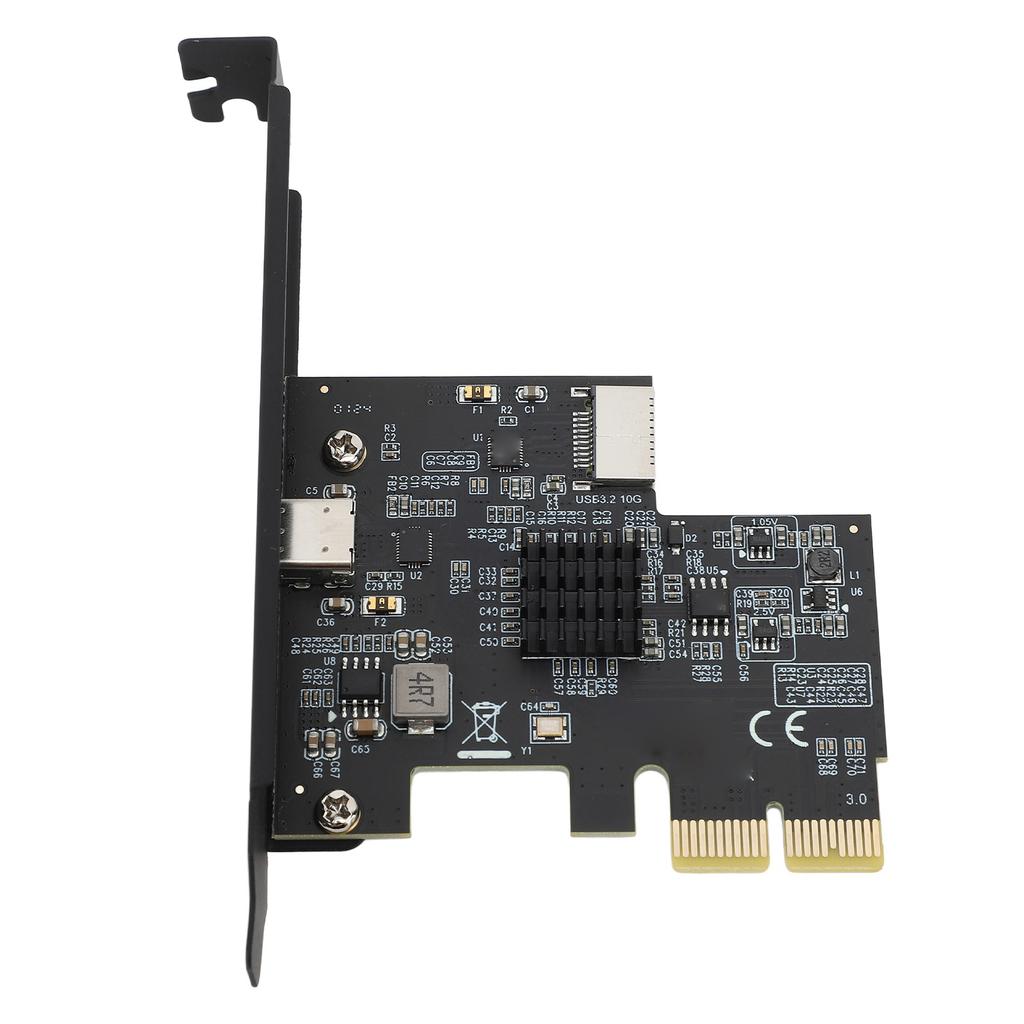 Карта расширения USB 3.2 GEN2 10 Гбит/с интерфейс PCIE 2X поддержка Type C и Type E спереди для чипа ASM3142 карта расширения