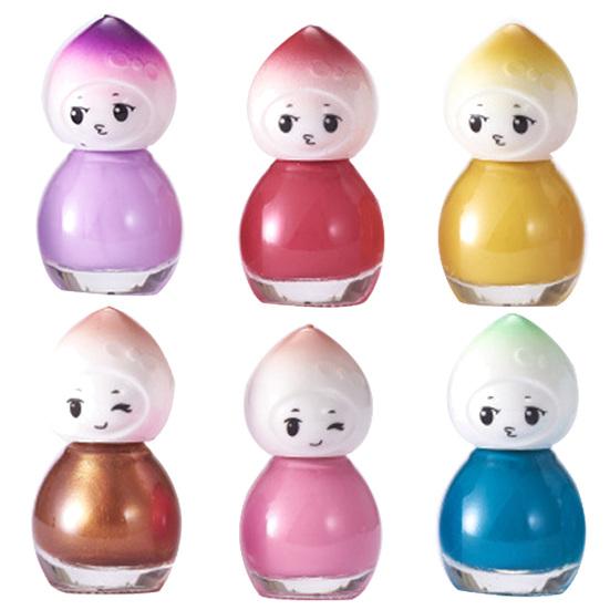 Дизайн куклы прозрачный детский лак для ногтей быстросохнущий долговечный лак