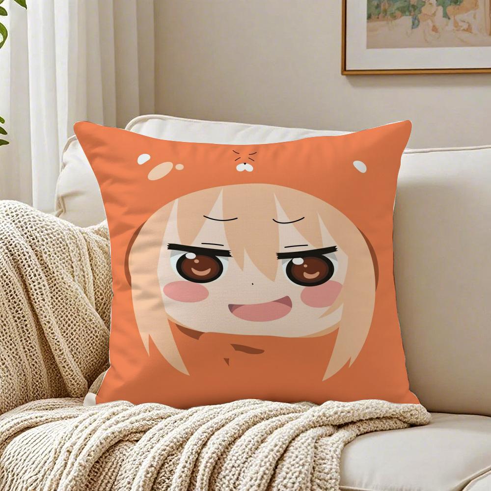 Cute Lazy Japanese Anime HHimouto Umaruchan Cushion Cover Pillowcase Antidustmite living Room Sofa Decor Cushion Room