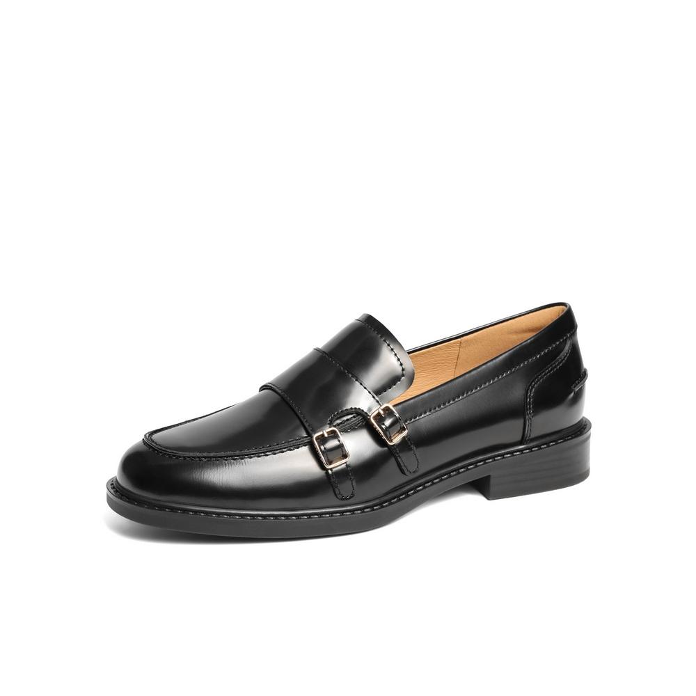 Belle Leisure Comfortable Commuting Le Fu Shoes Women's 2025 Spring New Shopping Mall Same Genuine Leather Fashion Shoes
