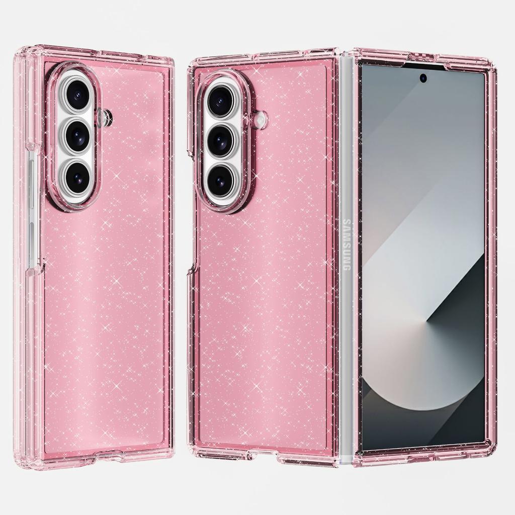 Интегрированный складной блестящий противоударный чехол для телефона Samsung Galaxy Z Fold7 с четырьмя углами