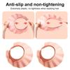 Adult Kids Shower Cap Shield Adjustable Bathing Head Hat Shampoo Visor Cap Soft Waterproof Hair Washing Shield for Head Ear Eye Protection
