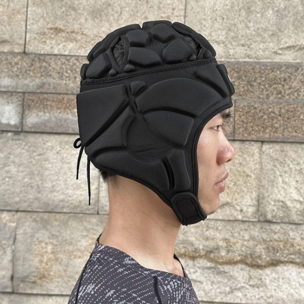 Breathable Football Protect Helmet EVA Sponge Padded Ski Head Protector Goalkeeper Helmet  Soccer