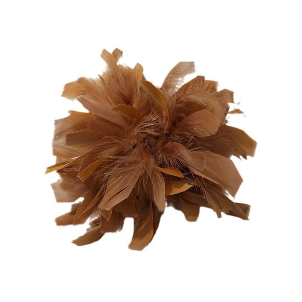 Большой искусственный цветок 17 см для броши, перо, DIY ювелирные изделия, имитация цветка, аксессуары для броши, роскошный стиль, аксессуары для волос