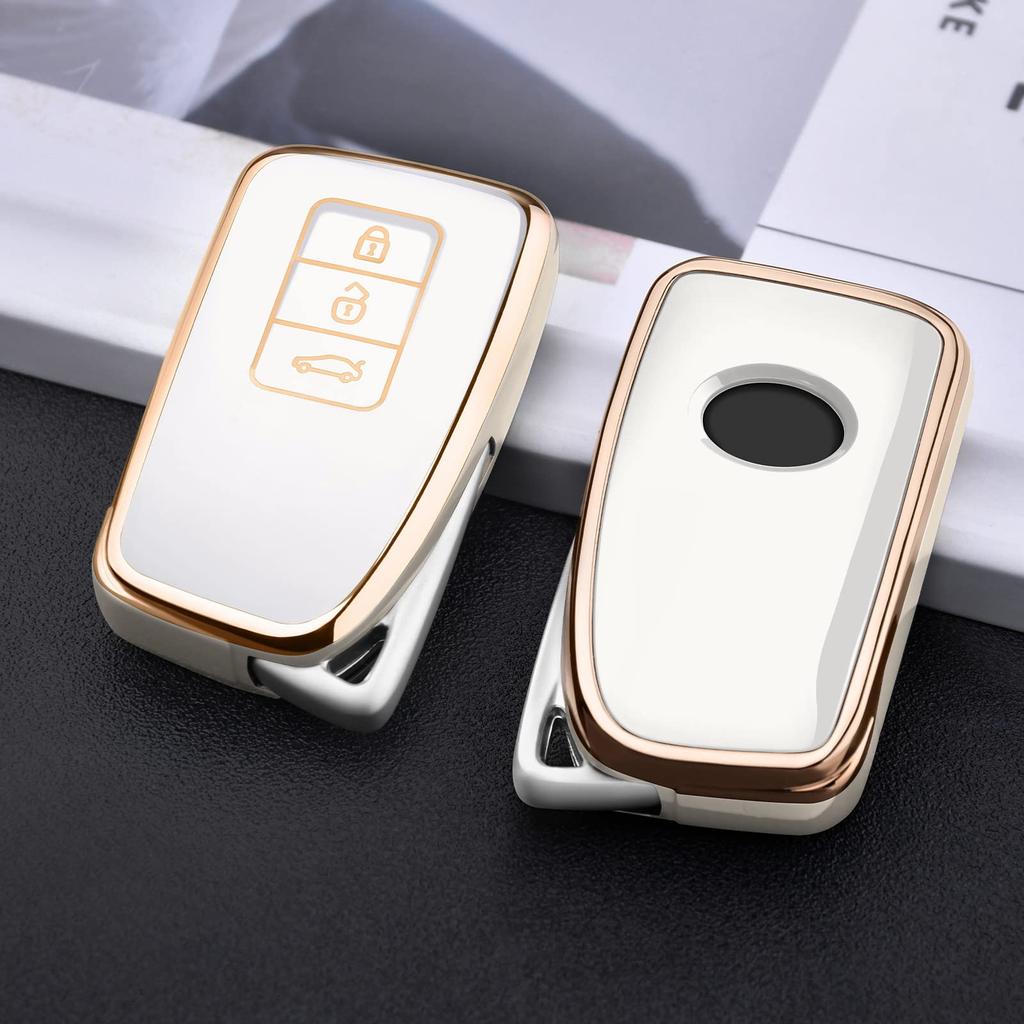 [OATSBASF] Чехол для ключа Lexus, Чехол для смарт-ключа LEXUS (3 кнопки), Материал ТПУ, Легкий, Полный