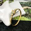Открытый браслет 'Леопард с зелеными глазами' Женский Зеркальный Высококачественный Живой Браслет
