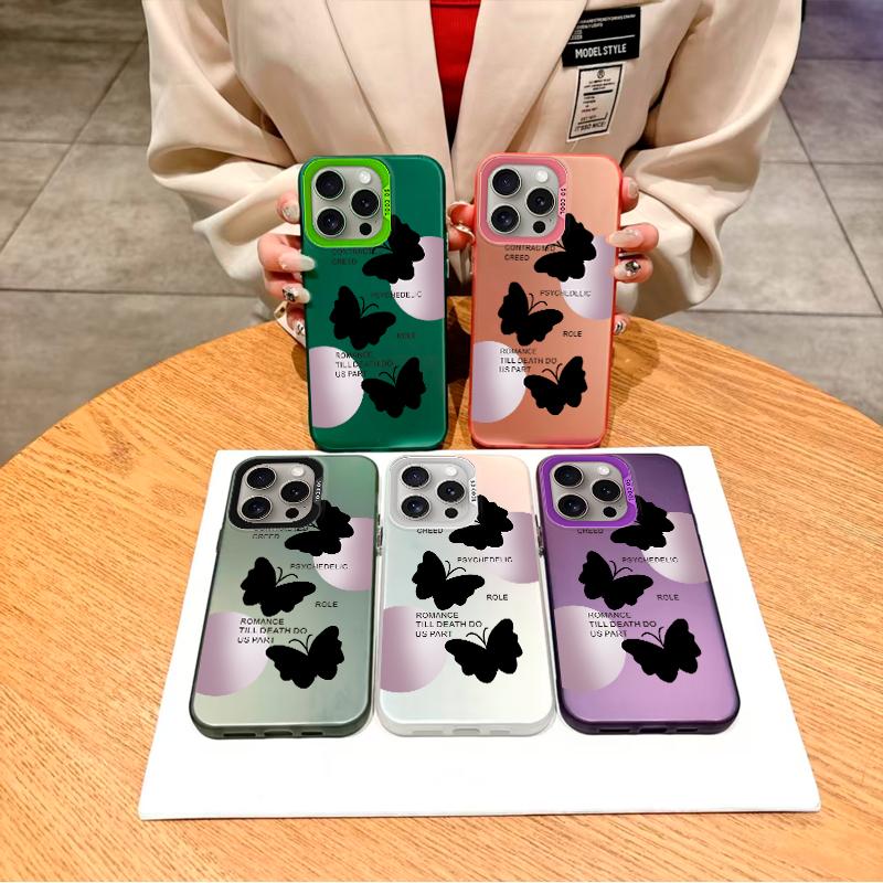 Модный чехол "Романтическая бабочка" для серии Oppo/Realme.Oppo A12,A1 Pro,A16K,Reno6 Lite,A3x,A32,A58,A17,Realme 7i,9i,V23,C15,C20A,Narzo 50A Prime...