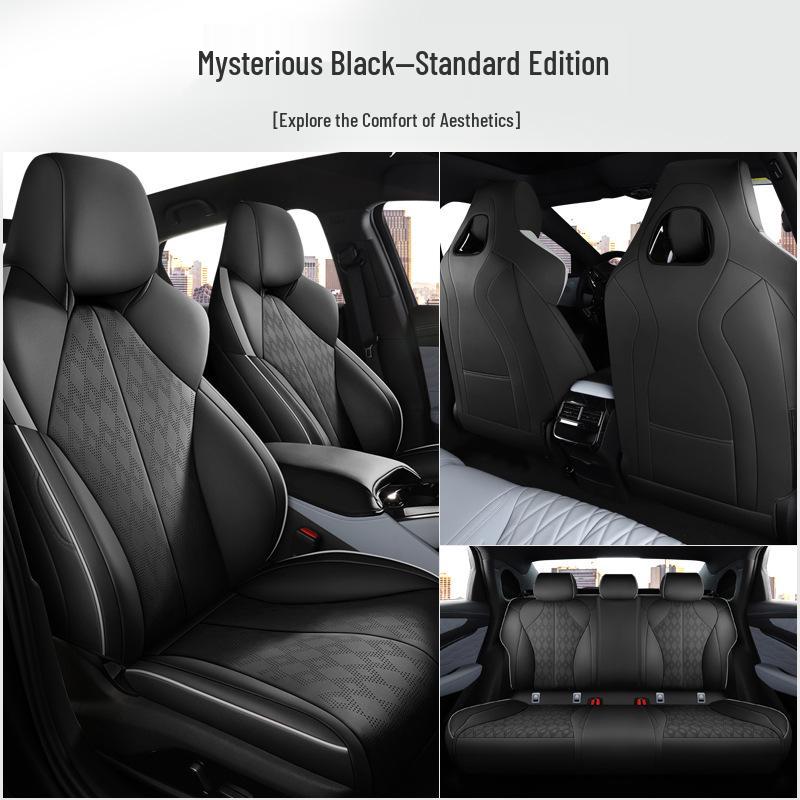 Чехол на сиденье BYD Seal: Перфорированная, Дышащая, Роскошная, Подушка-полупакет для всех сезонов.