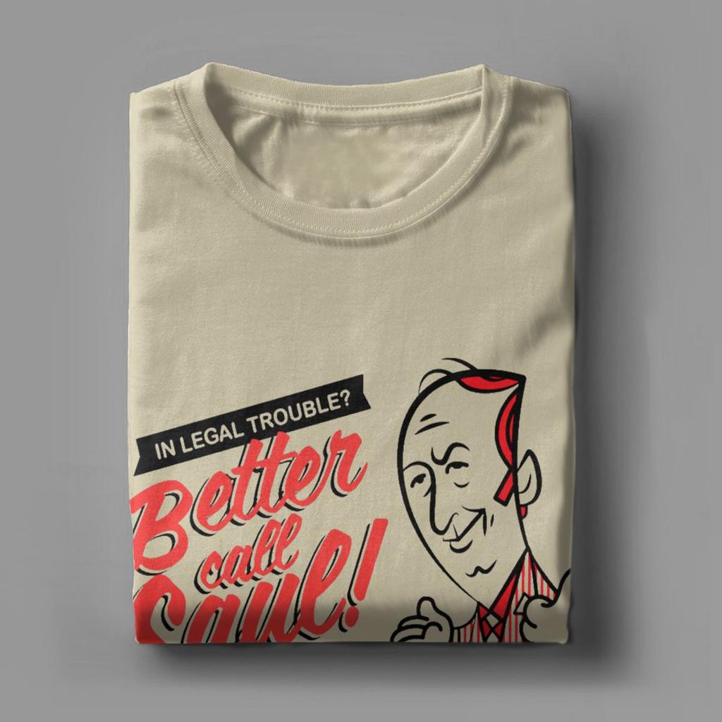 Better Call Saul Goodman Breaking Bad T Shirt Men Pure Cotton Vintage T-Shirt Round Neck Tee Shirt Short Sleeve Tops Gift Idea