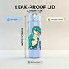 1PC Parent Kid Dinosaur Cartoon 750ml Color Plastic Sports Water Bottle Leakproof Flip Straw Lid Suitable for Sports Office Home Use