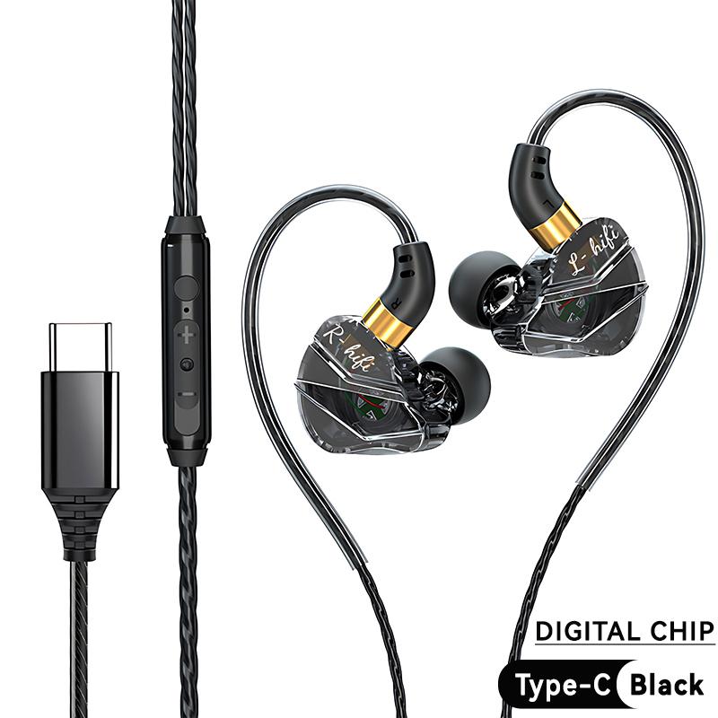 VAORLO Оригинальные проводные наушники 9D HIFI с мощными басами и микрофоном для спорта, игр и музыки
