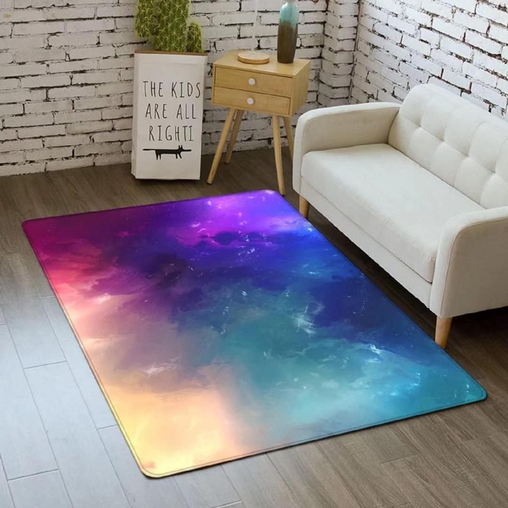 3D Галактика Ковер Космос Кухонный Коврик для Детской Комнаты Мальчика Нескользящий Ковер для Ползания в Детской Игровые Коврики для Столовой