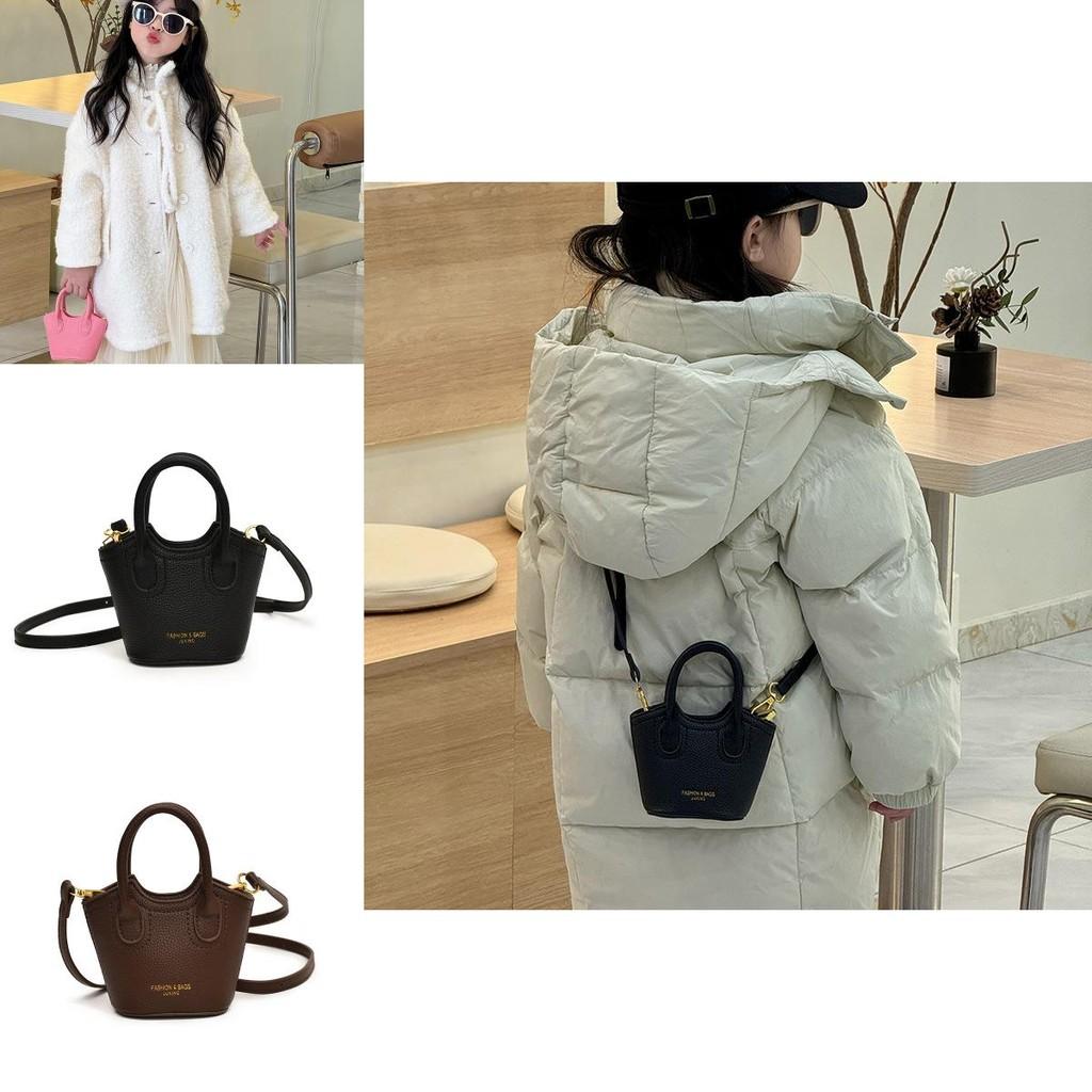 Adorable Solid Color Kids Crossbody Bag Trendy Mini Purse For Playdates And Outings