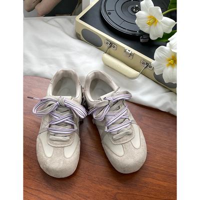 2025 лето новые ретро универсальные туфли Форреста Гампа женские дышащие на шнуровке немецкие тренировочные туфли повседневные спортивные легкие толстая подошва ins