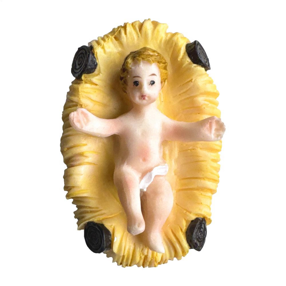 Christmas Nativity Jesus Holiday Gifts Crafts Christian Holy Baby Child Catholic Figures Jesu Statuette Baby Figurine