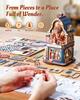 ROKR Деревянная 3D-головоломка Happyduke Toys Музыкальная шкатулка Модель Строительный набор со светодиодной подсветкой для домашнего декора Мини-кукольный домик DIY Игрушки Праздничный подарок для взрослых Подростков