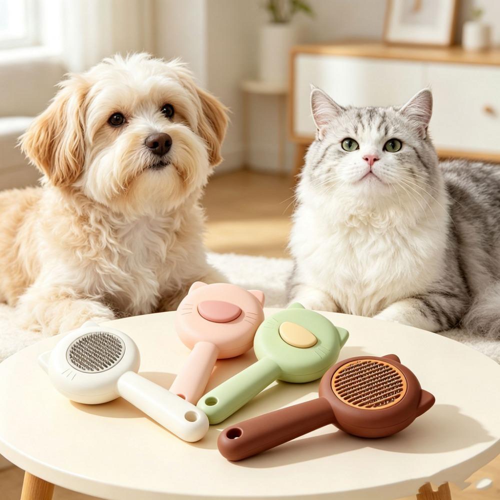 Cat Comb Pet Brush Cat Styling Comb Massage Hair Removal Comb Pet Dog Hair Removal Floating Hair Comb Deshedding Undercoat Grooming Shedding Tool